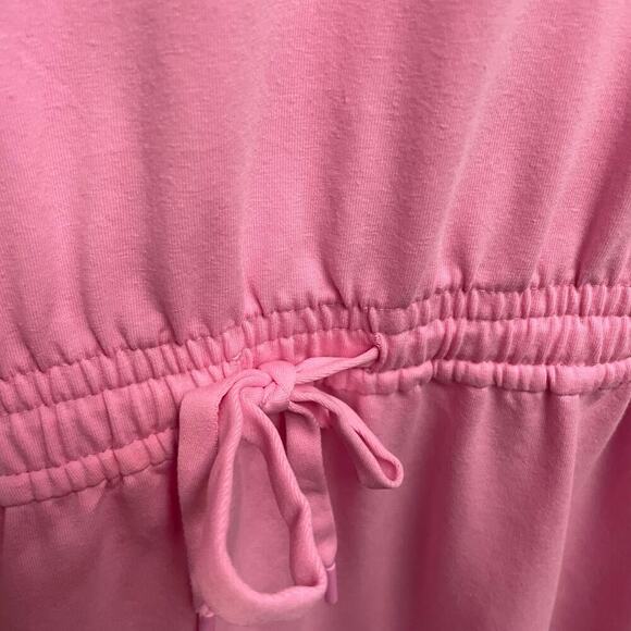 Members Mark Size XXL Tank Dress Pink Pockets Drawstring Waist Casual - Picture 2 of 4